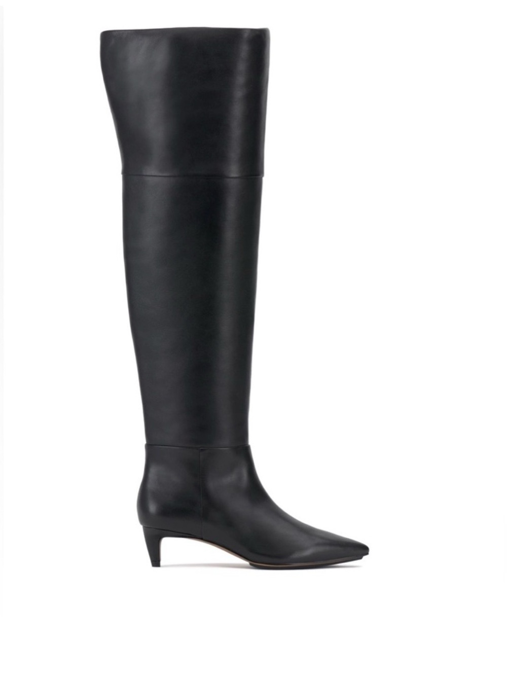 Vince Camuto Iana Black Over-the-Knee extra wide calf Leather Boot - Women